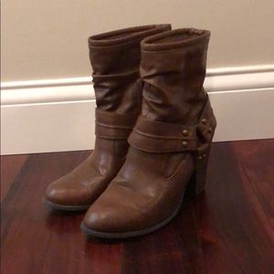 Chocolate brown booties
